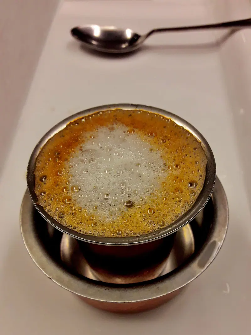 Filter kaapi Saravana Bhavan Chennai